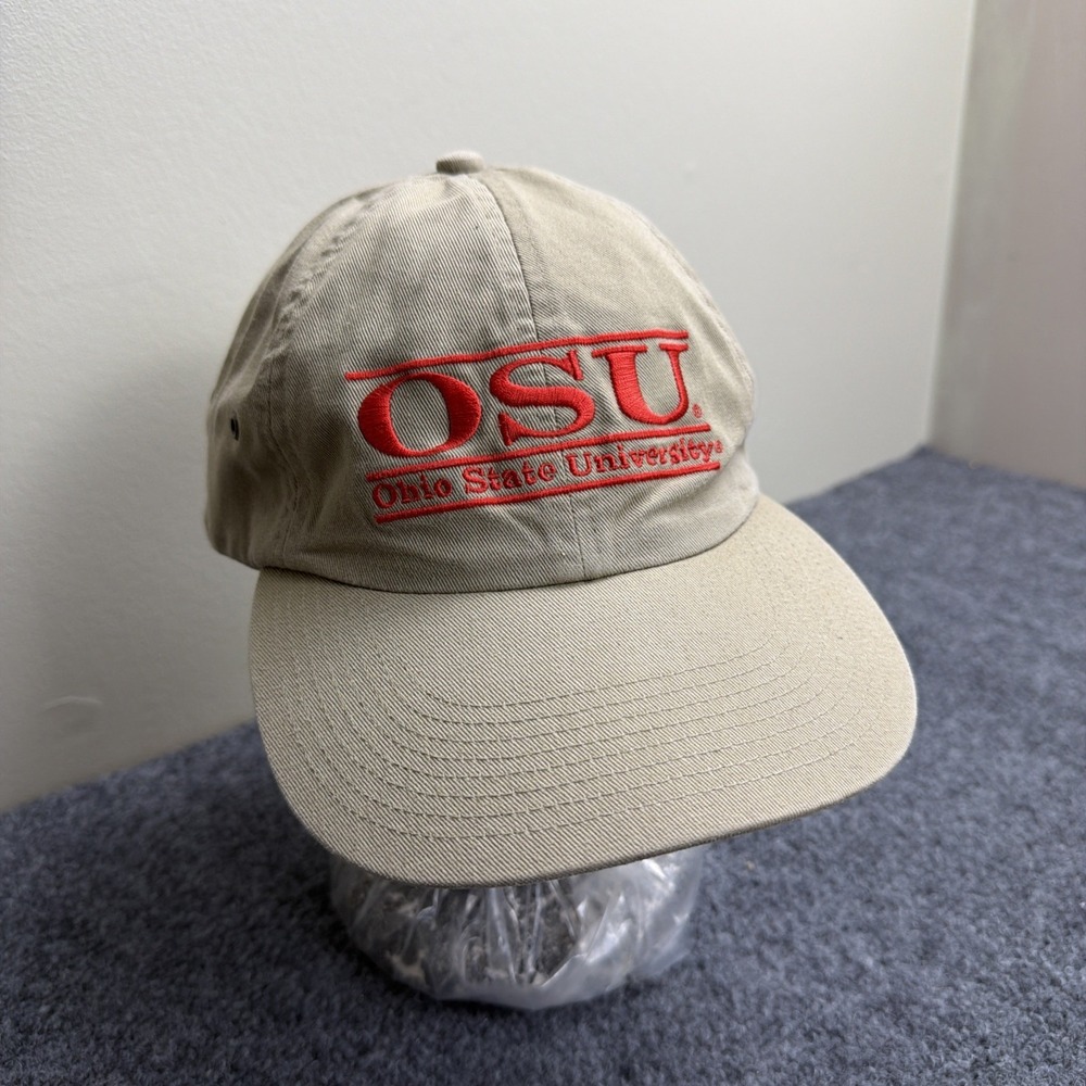 OSU Ohio State University Buckeyes Split Bar Ball Cap by The Game